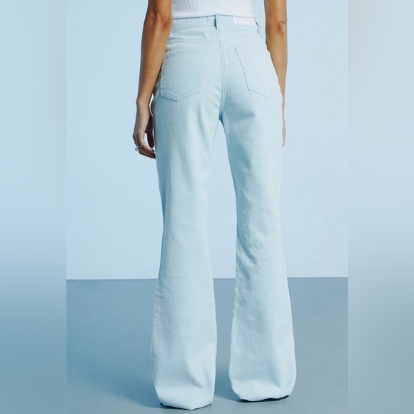 PacSun Light Blue Corduroy High Waisted Bootcut Jeans - Picture 3 of 8